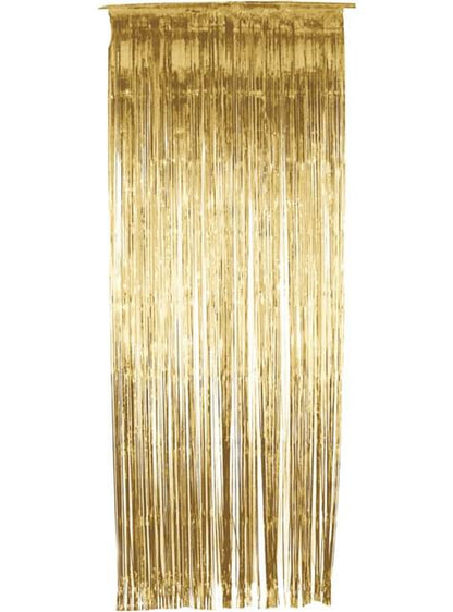 Cortina dorada brillante - Smiffys | Funidelia