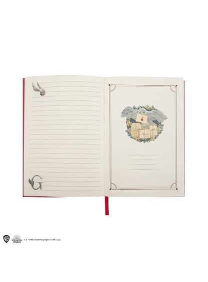 Cuaderno de Gryffindor Deluxe con bolígrafo - Harry Potter
