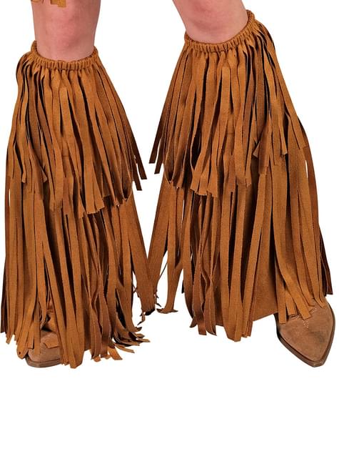 Cubrebotas hippie con flecos para adulto - Widmann | Funidelia