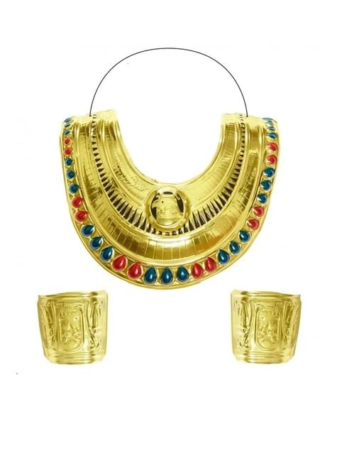 Cuello y brazaletes de egipcia
