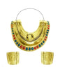 Cuello y brazaletes de egipcia