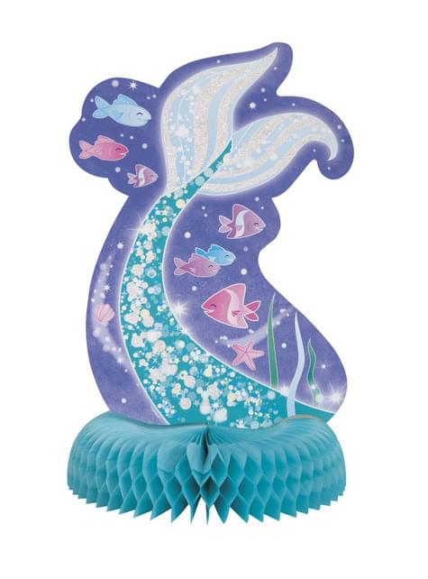 Decoración de mesa cola de sirena - Sirena bajo del mar - Unique | Funidelia