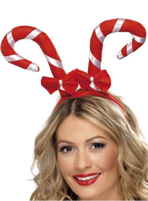 Diadema bastones candy - Smiffys | Funidelia