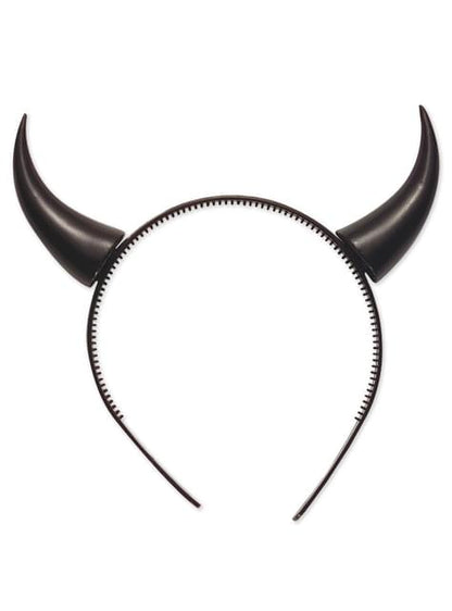 Diadema con cuernos de diablo negros - Widmann | Funidelia