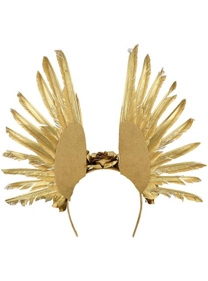 Diadema con plumas doradas - Boland | Funidelia