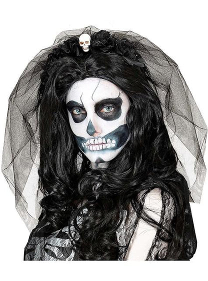 Diadema con velo de Catrina - Widmann | Funidelia