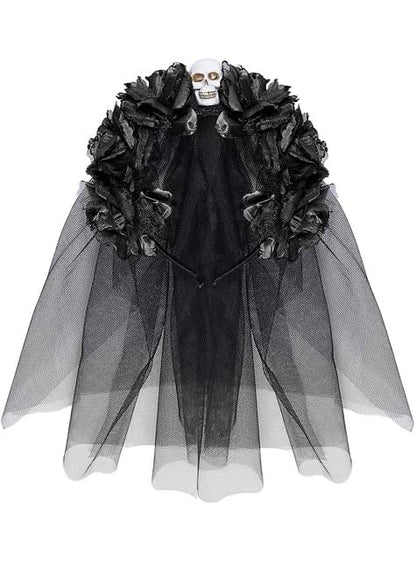 Diadema con velo de Catrina - Widmann | Funidelia