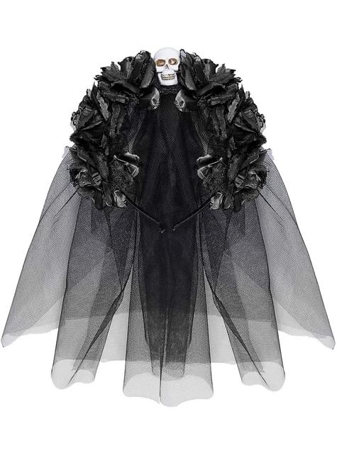 Diadema con velo de Catrina - Widmann | Funidelia