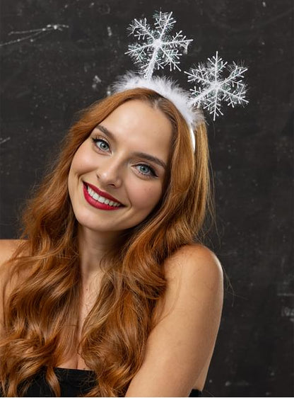 Diadema copos de nieve - Funiglobal | Funidelia