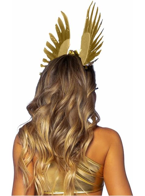 Diadema de diosa con plumas para mujer - Leg Avenue | Funidelia
