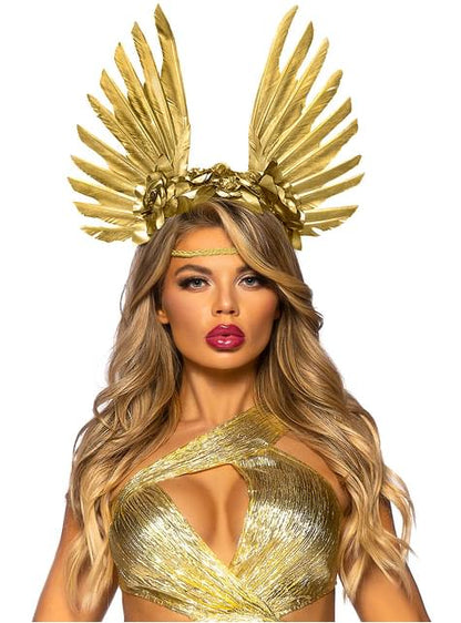 Diadema de diosa con plumas para mujer - Leg Avenue | Funidelia