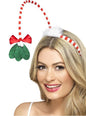 Diadema de muérdago navideño