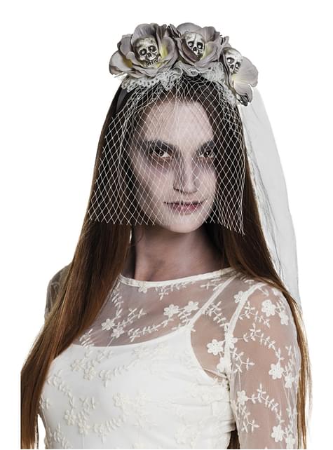Diadema de novia cadáver para mujer