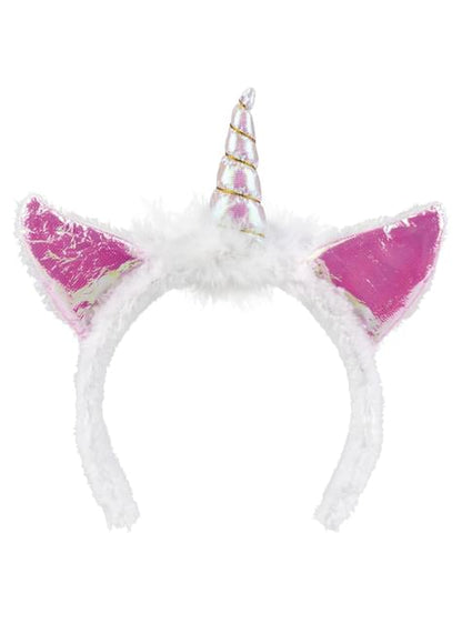 Diadema de unicornio blanco para adulto - Boland | Funidelia