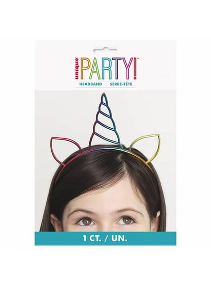 Diadema de unicornio para niña - Happy Unicorn - Unique | Funidelia