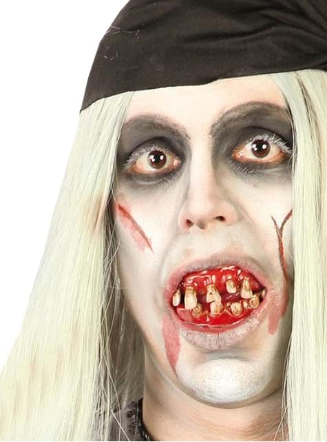 Dientes de Pirata Zombie Sangrientos