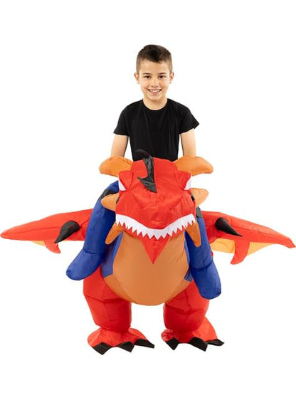 Disfraz a hombros de dragón hinchable para niños - Funiglobal | Funidelia