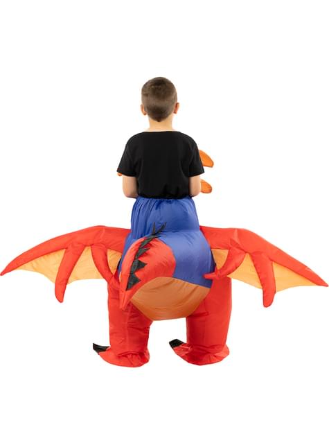 Disfraz a hombros de dragón hinchable para niños - Funiglobal | Funidelia