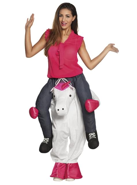 Disfraz a hombros de unicornio fantasía para adulto
