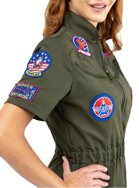 Disfraz aviadora Top Gun para mujer - Funiglobal | Funidelia