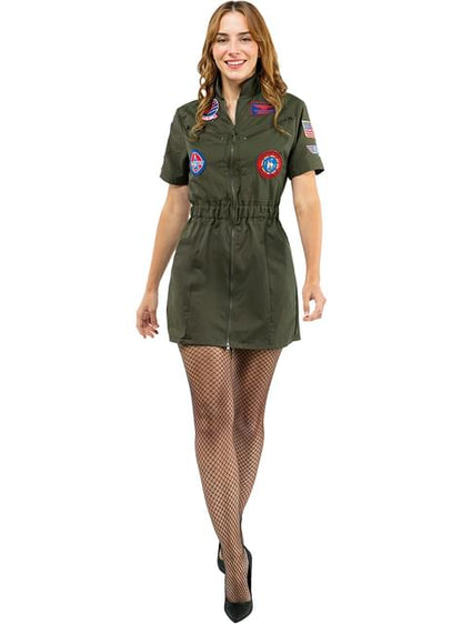 Disfraz aviadora Top Gun para mujer - Funiglobal | Funidelia