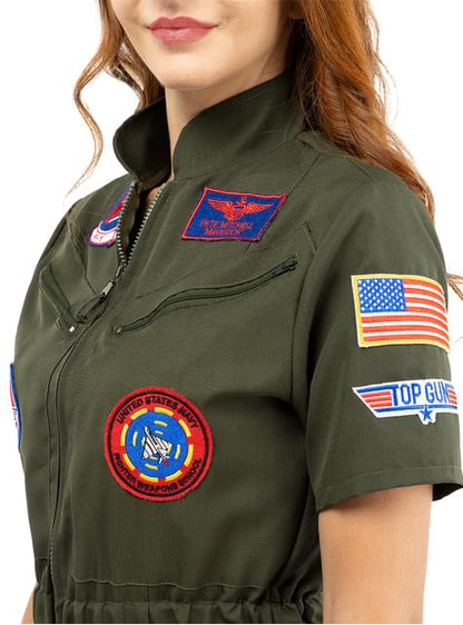 Disfraz aviadora Top Gun para mujer - Funiglobal | Funidelia