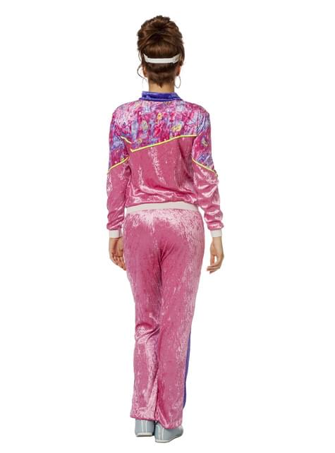 Disfraz chándal de los 80’s azul para mujer