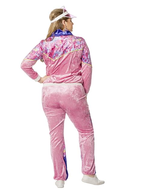 Disfraz chándal de los 80’s azul para mujer