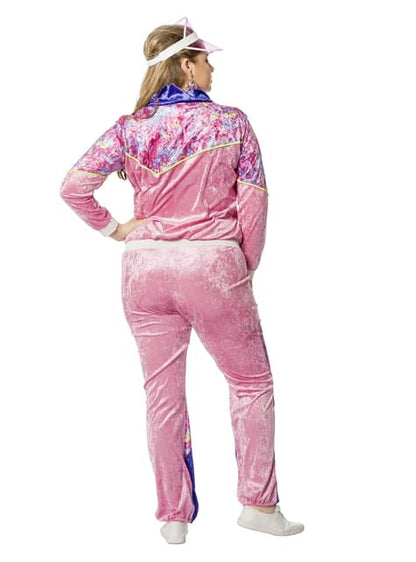 Disfraz chándal de los 80’s azul para mujer