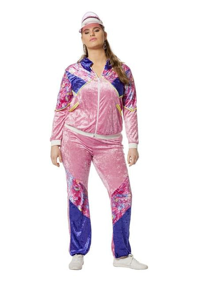Disfraz chándal de los 80’s azul para mujer