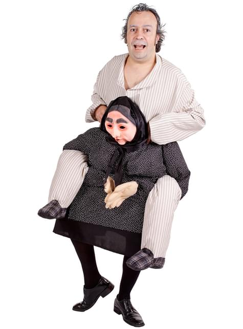 Disfraz a hombros de Abuela
