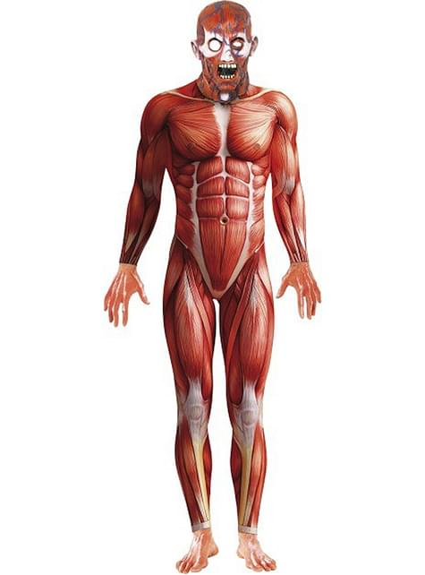 Disfraz de anatomía humana monstruosa