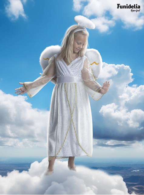 Disfraz de ángel Deluxe para niña - Funiglobal | Funidelia