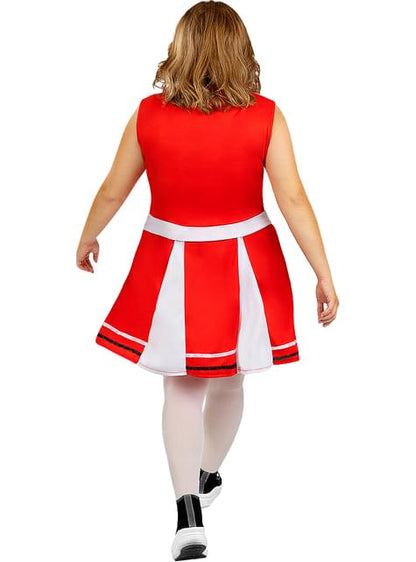 Disfraz de animadora con pompón y calcetines talla grande