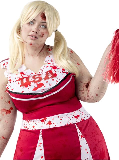Disfraz de animadora zombie para mujer talla grande - Funiglobal | Funidelia