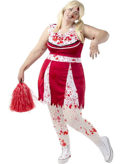 Disfraz de animadora zombie para mujer talla grande - Funiglobal | Funidelia