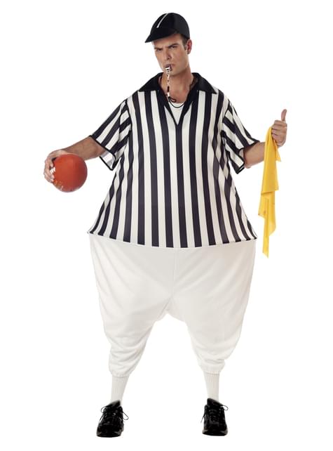 Disfraz de árbitro de fútbol americano para hombre