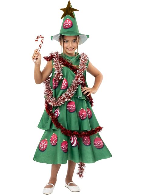 Disfraz de árbol de navidad para niña - Funiglobal | Funidelia
