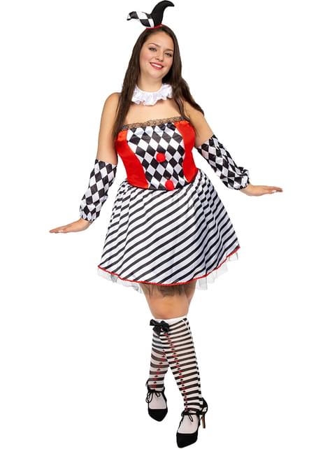Disfraz de Arlequín para mujer talla grande - Funiglobal | Funidelia