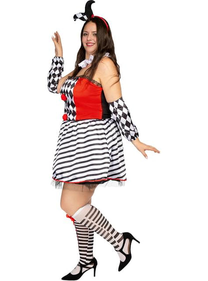 Disfraz de Arlequín para mujer talla grande - Funiglobal | Funidelia