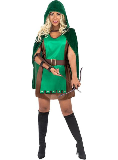 Disfraz de arquera Robin para mujer talla grande - Funiglobal | Funidelia