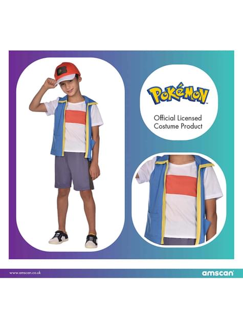 Disfraz de Ash para niño - Pokémon
