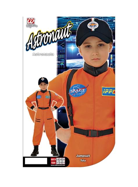 Disfraz de astronauta naranja para niños