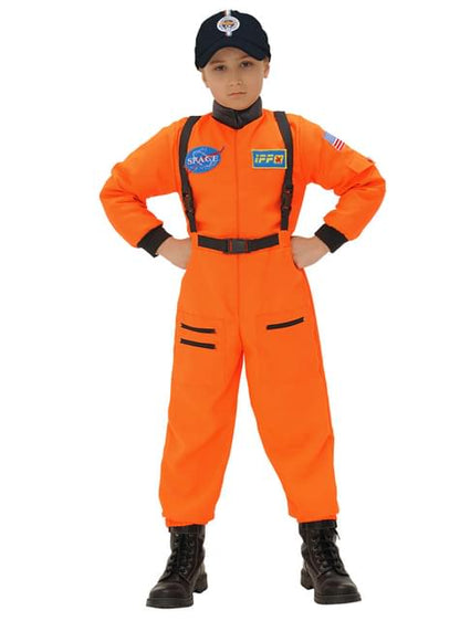 Disfraz de astronauta naranja para niños