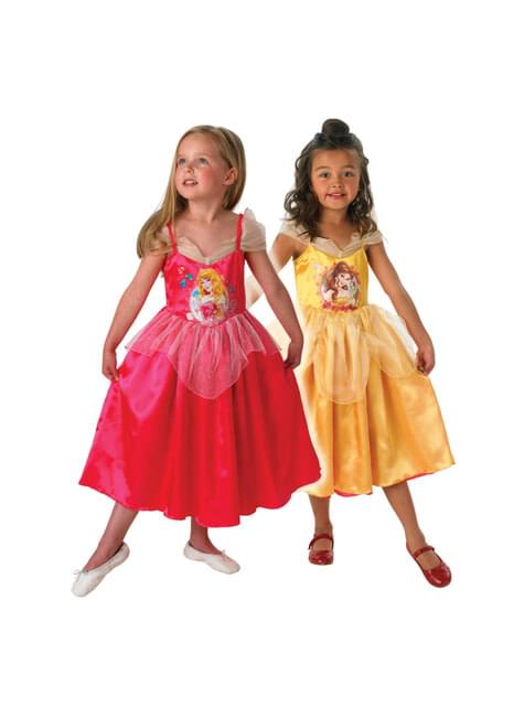 Disfraz de Aurora y Bella reversible para niña