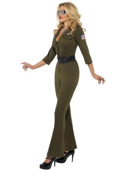 Disfraz de aviador de Top Gun para mujer