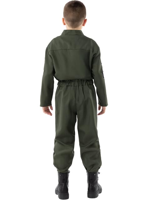 Disfraz de aviador de Top Gun para niño
