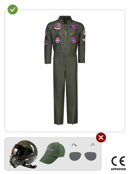 Disfraz de aviador de Top Gun para niño