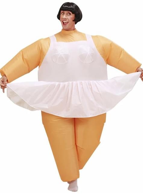 Disfraz de bailarina hinchable para hombre