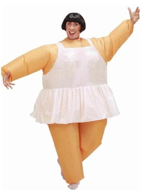 Disfraz de bailarina hinchable para hombre